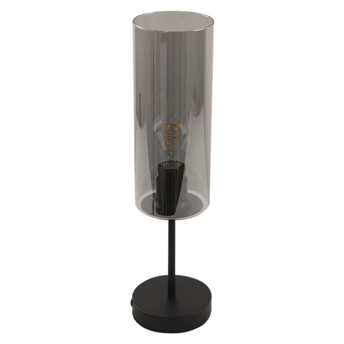 Modern bordslampa grå, Gaya, med brytare