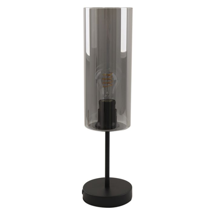 Modern bordslampa grå, Gaya, med brytare