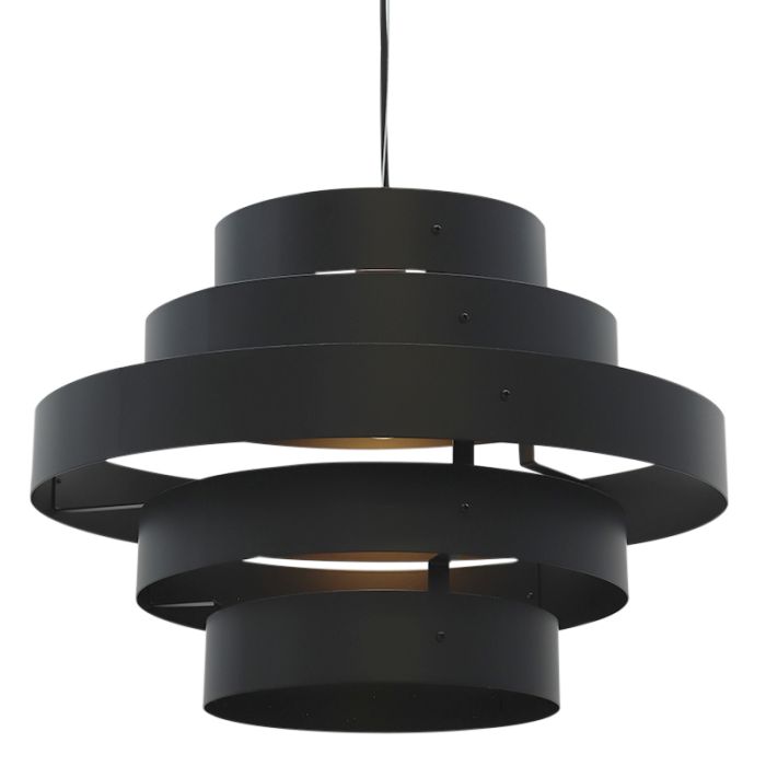 Rustik fönsterlampa svart, Jana