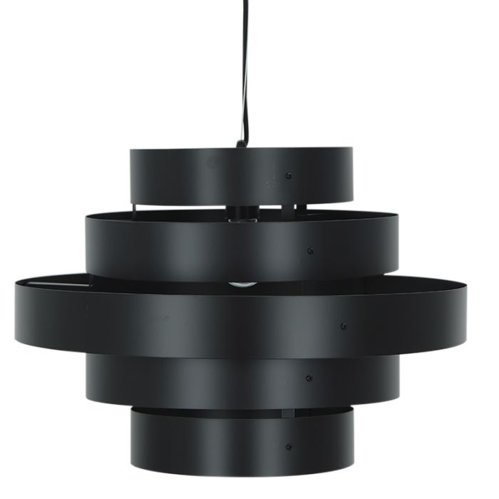 Rustik fönsterlampa svart, Jana