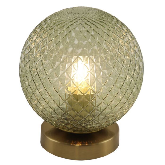 Retro bordslampa grön, Johnson, med brytare