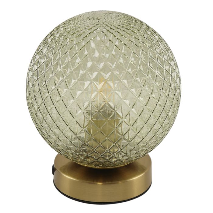 Retro bordslampa grön, Johnson, med brytare