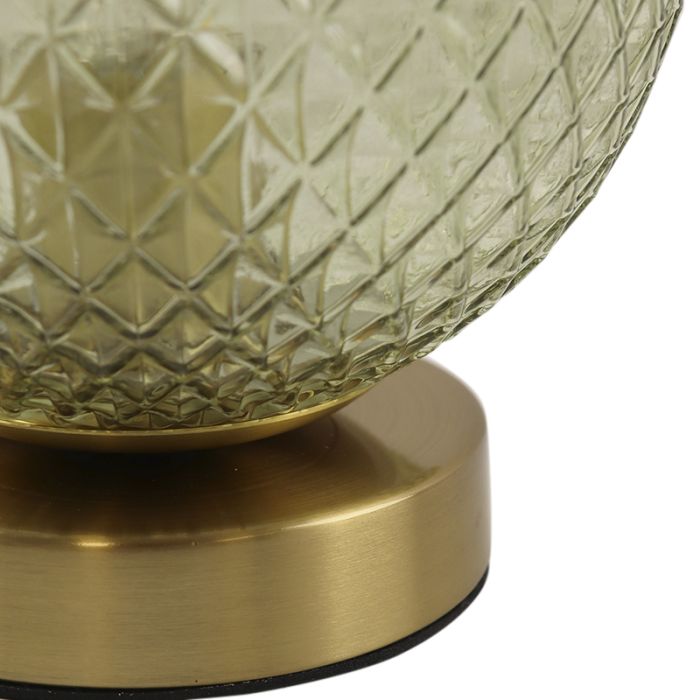 Retro bordslampa grön, Johnson, med brytare