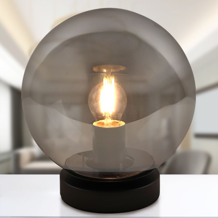 Modern bordslampa grå, Jelly, med brytare