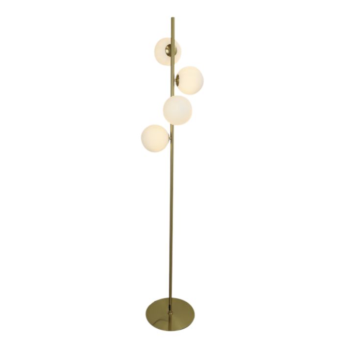Design golvlampa vit, Remo, med brytare