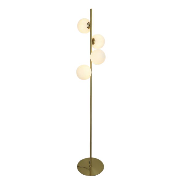 Design golvlampa vit, Remo, med brytare