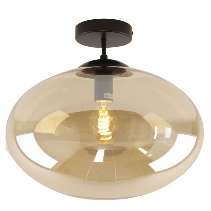 Design taklampa bärnstensfärgad, Kimi