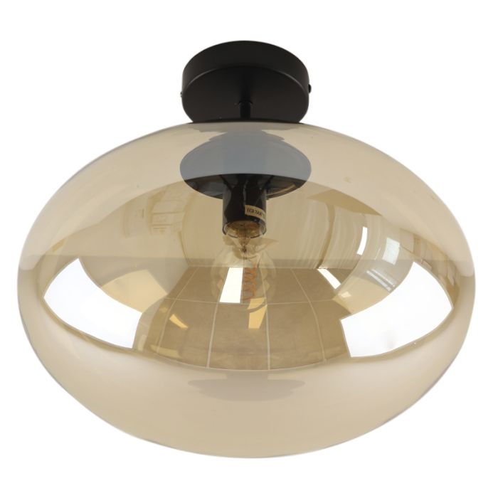Design taklampa bärnstensfärgad, Kimi
