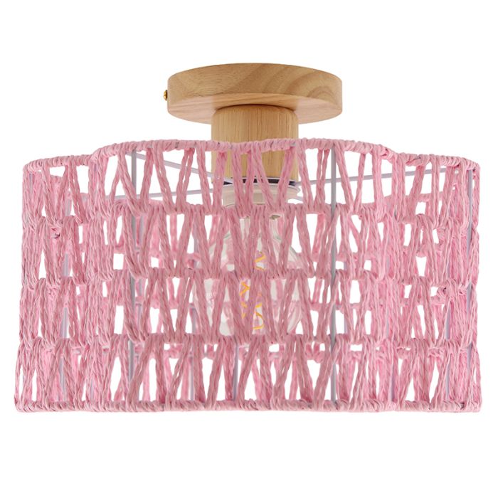 Papper taklampa rosa, Mickey