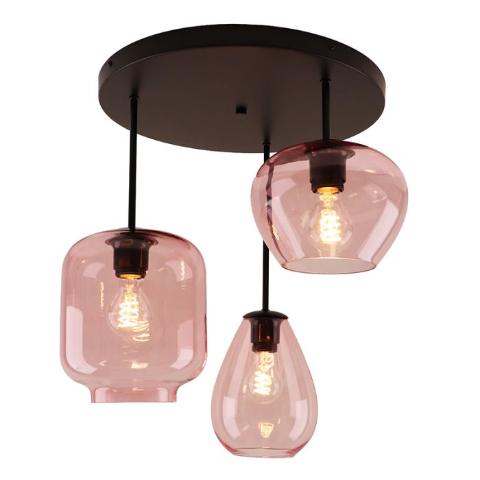 Modern taklampa rosa, Caia