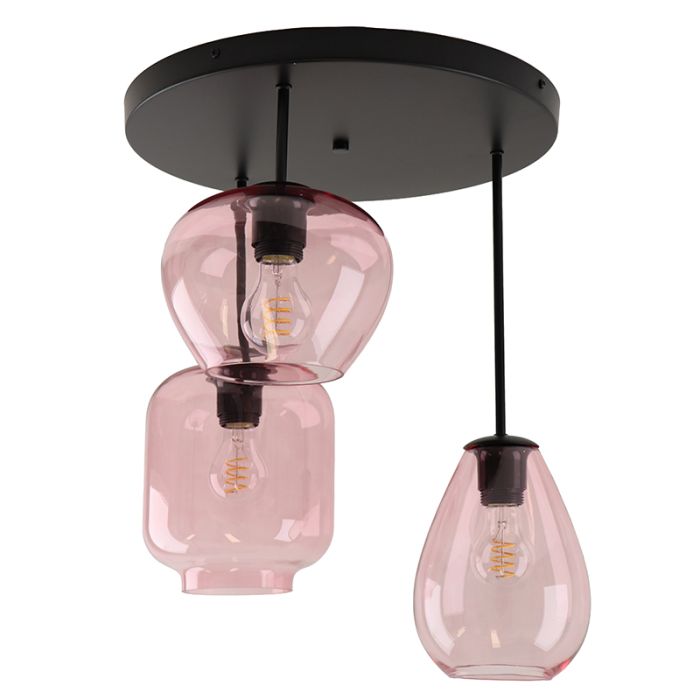 Modern taklampa rosa, Caia