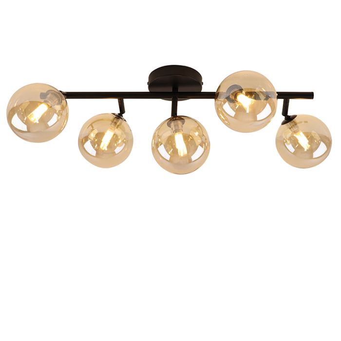 Design taklampa bärnstensfärgad, Remo
