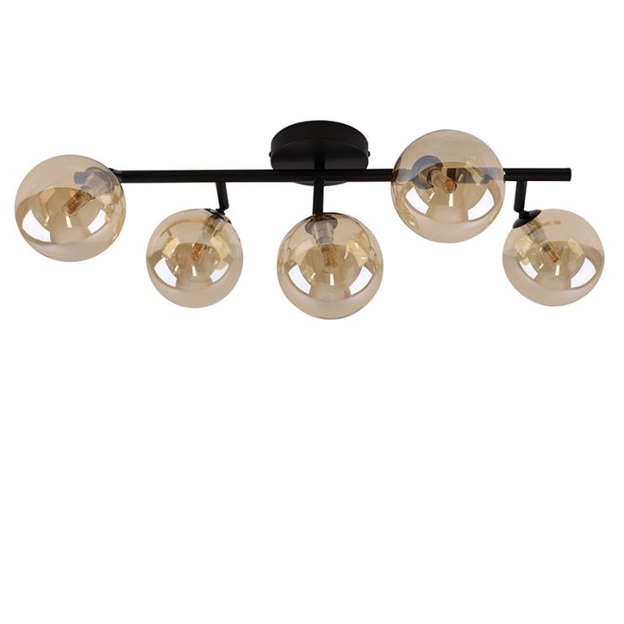 Design taklampa bärnstensfärgad, Remo