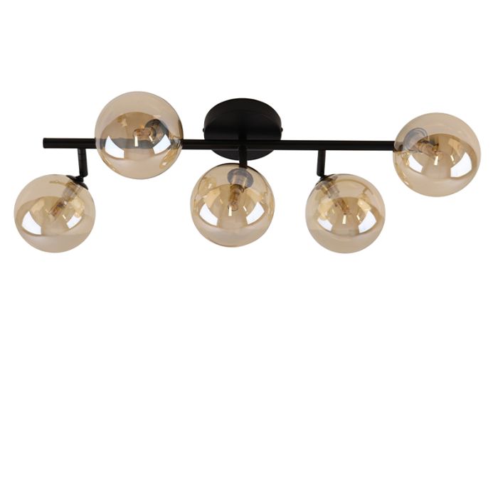 Design taklampa bärnstensfärgad, Remo