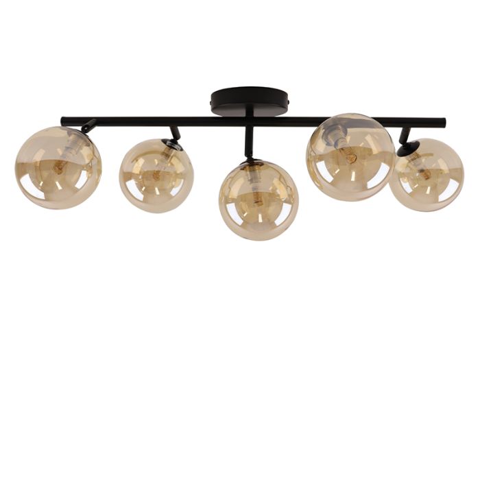 Design taklampa bärnstensfärgad, Remo