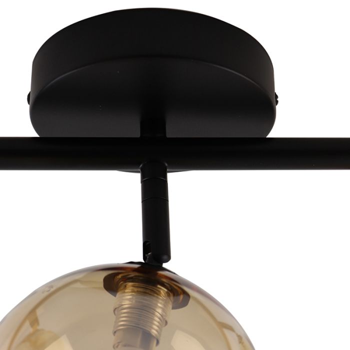 Design taklampa bärnstensfärgad, Remo