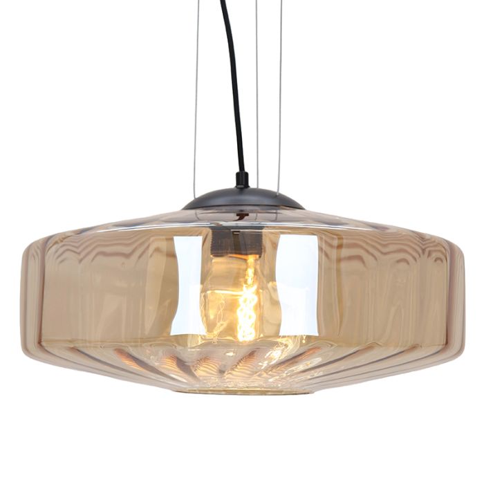 Design fönsterlampa bärnstensfärgad, Sevda