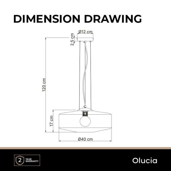 Design fönsterlampa bärnstensfärgad, Sevda