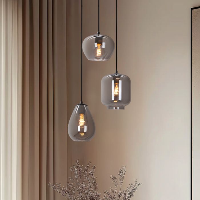 Modern fönsterlampa grå, Caia