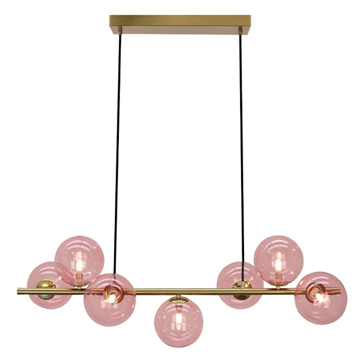 Design fönsterlampa rosa, Remo