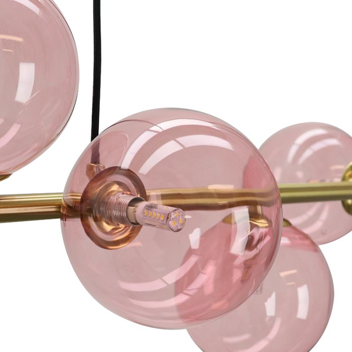 Design fönsterlampa rosa, Remo