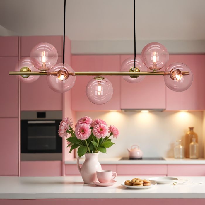 Design fönsterlampa rosa, Remo