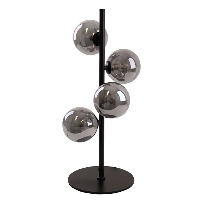 Design bordslampa grå, Remo, med brytare