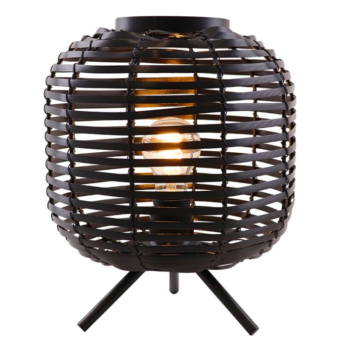 Industri bordslampa svart, Pinar, med brytare