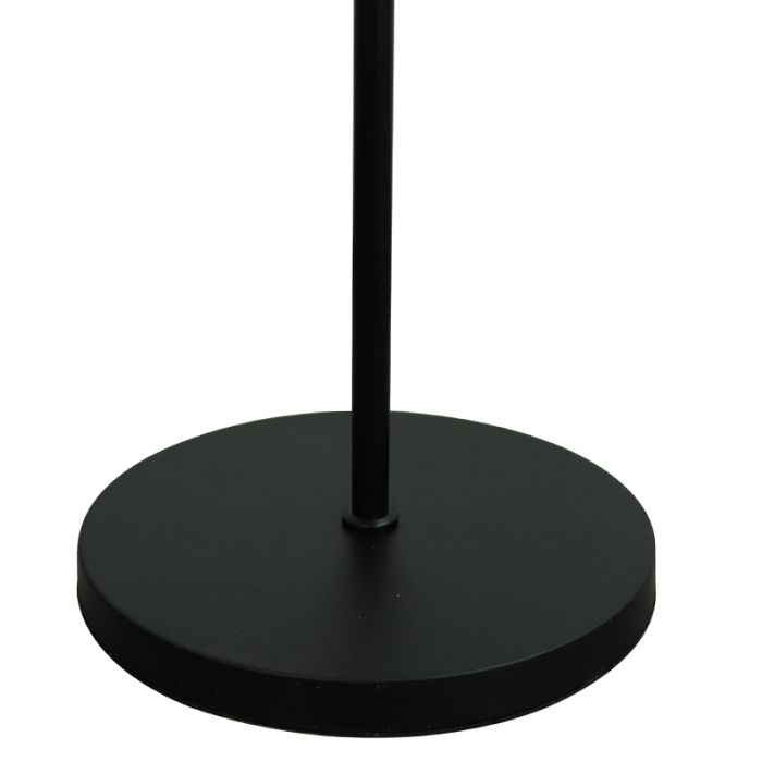 Rustik golvlampa svart, Jana, med brytare