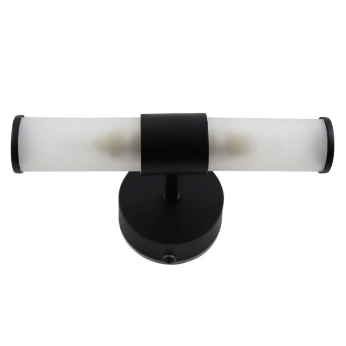 Modern badrumslampa vägg svart, Callum, IP44
