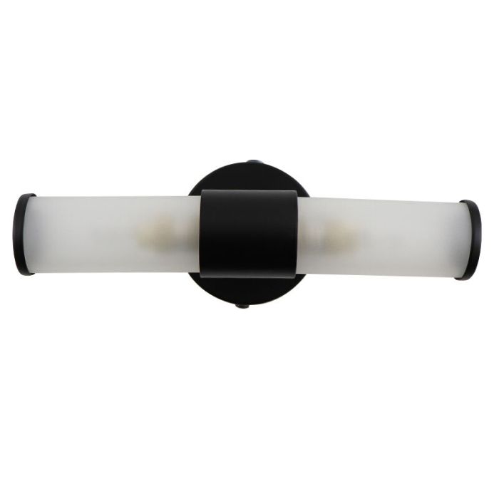 Modern badrumslampa vägg svart, Callum, IP44