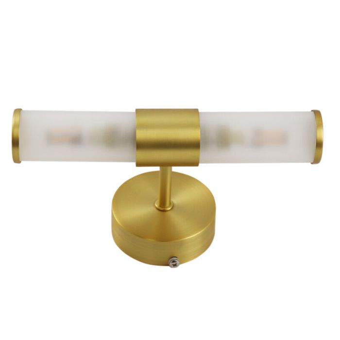 Modern badrumslampa vägg guld, Callum, IP44