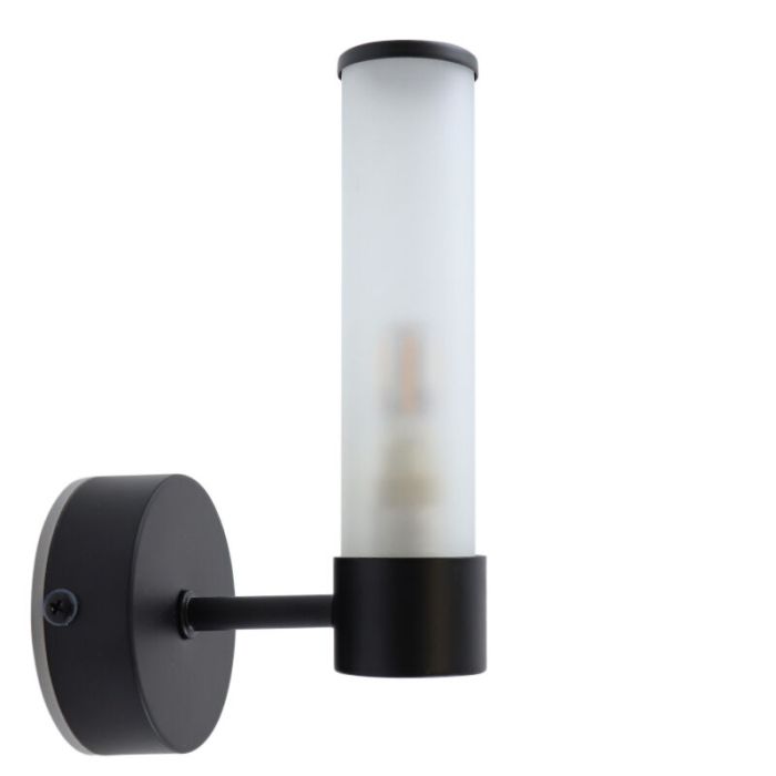 Modern badrumslampa vägg svart, Callum, IP44