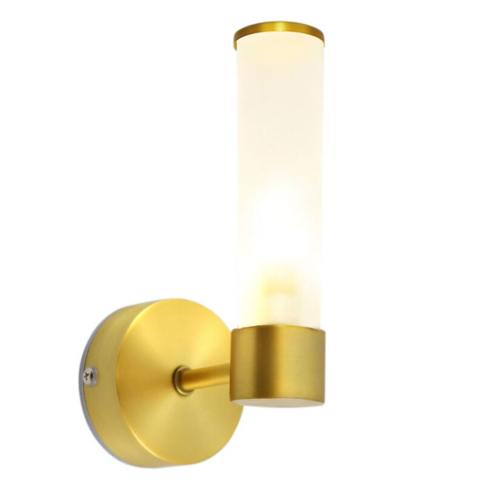 Modern badrumslampa vägg guld, Callum, IP44
