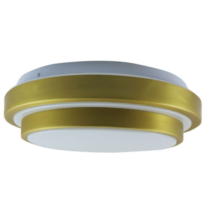 Modern taklampa badrum guld, Jaro, 12W, 3000K LED, IP44