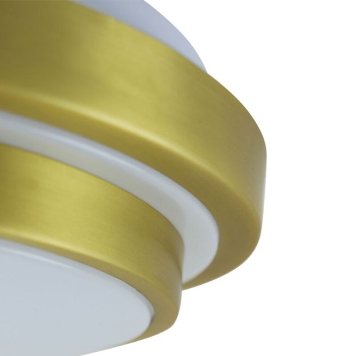 Modern taklampa badrum guld, Jaro, 12W, 3000K LED, IP44