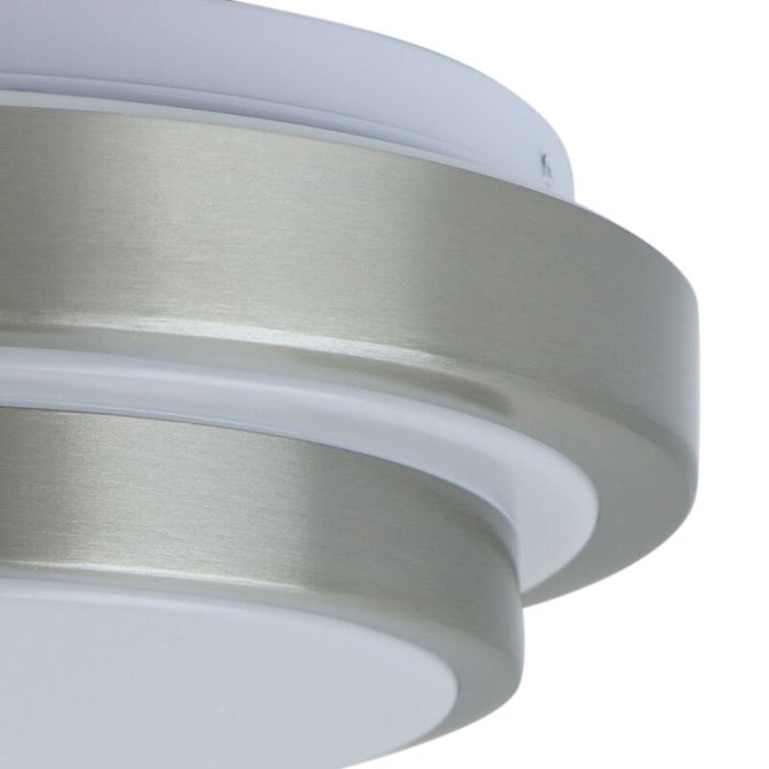Modern taklampa badrum nickel, Jaro, 12W, 3000K LED, IP44