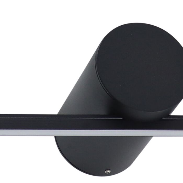 Modern spegelbelysning svart, Haiko, 8W, 3000K LED, IP44