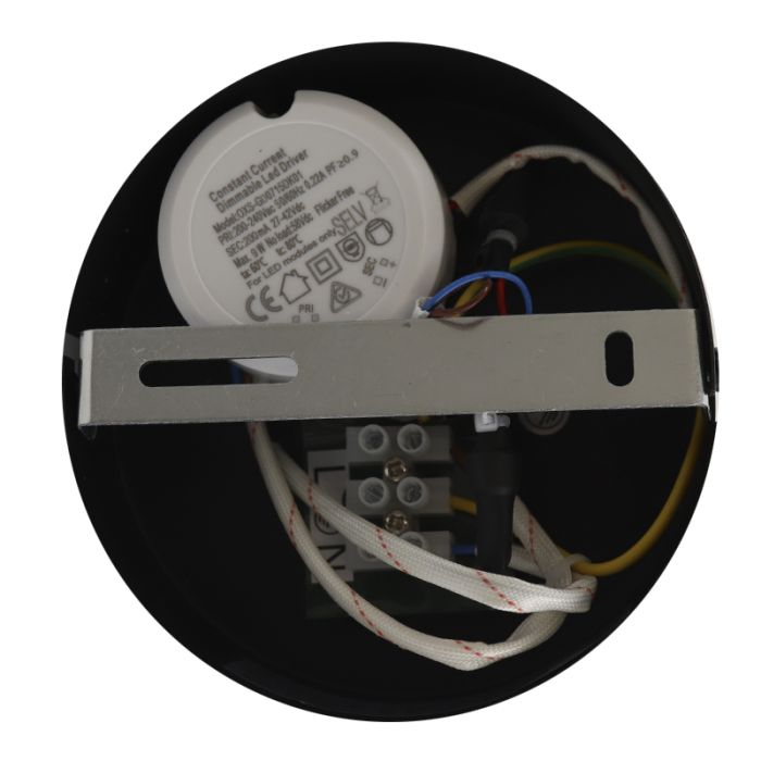 Modern up down vägglampa svart, Izzet, 6W, 3000K LED