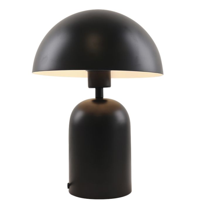 Modern bordslampa svart, Isha, med brytare