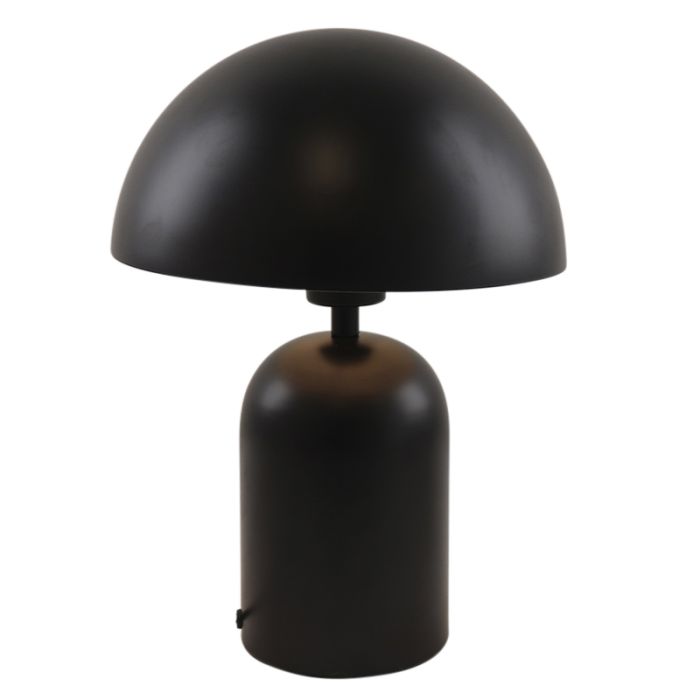 Modern bordslampa svart, Isha, med brytare