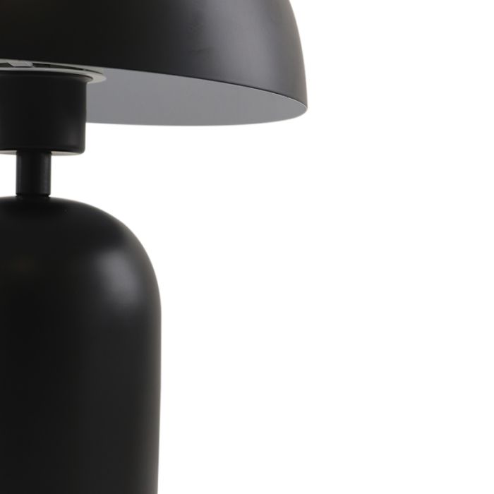 Modern bordslampa svart, Isha, med brytare