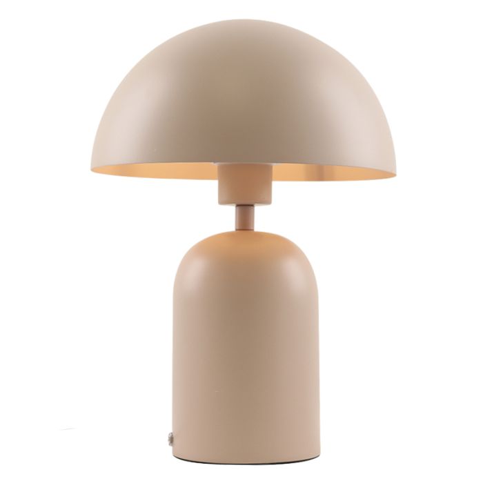 Modern bordslampa rosa, Isha, med brytare