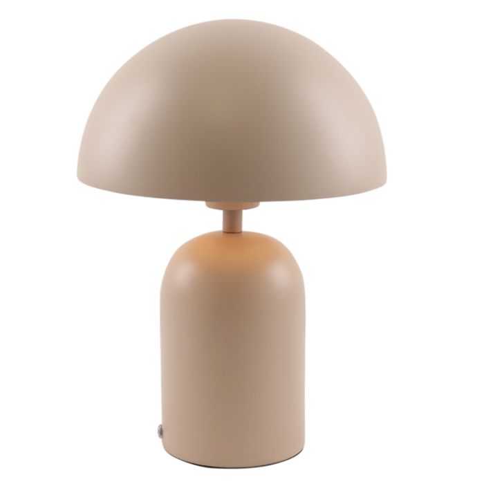 Modern bordslampa rosa, Isha, med brytare