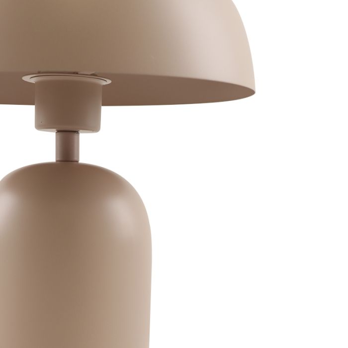 Modern bordslampa rosa, Isha, med brytare