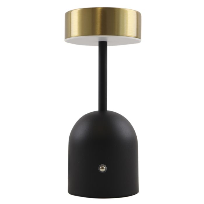 Modern bordslampa mässing, Isabel, 3W, 3000K LED, med brytare
