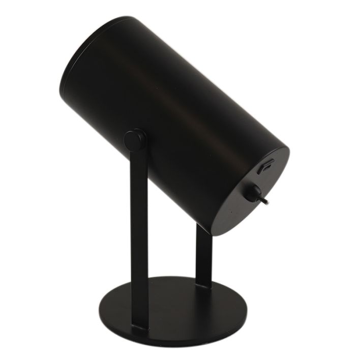 Modern uppladdningsbar bordslampa svart, Elko, 2W, 3000K LED, med brytare