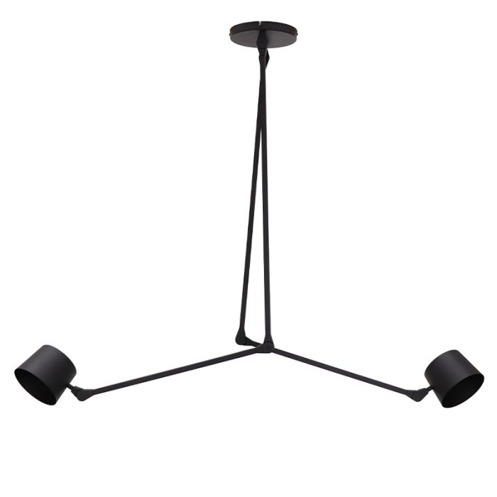 Modern taklampa svart, Rinke