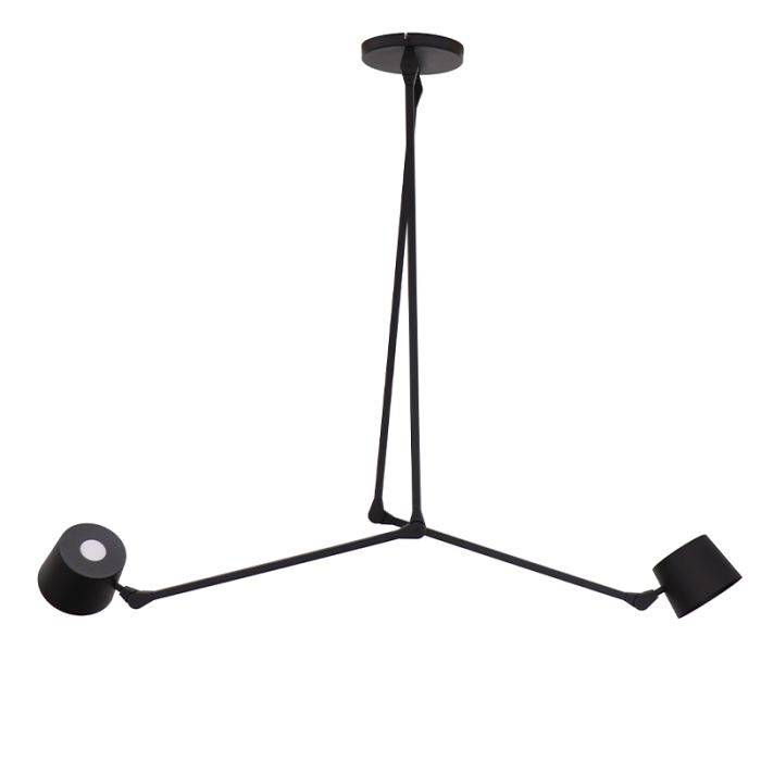 Modern taklampa svart, Rinke