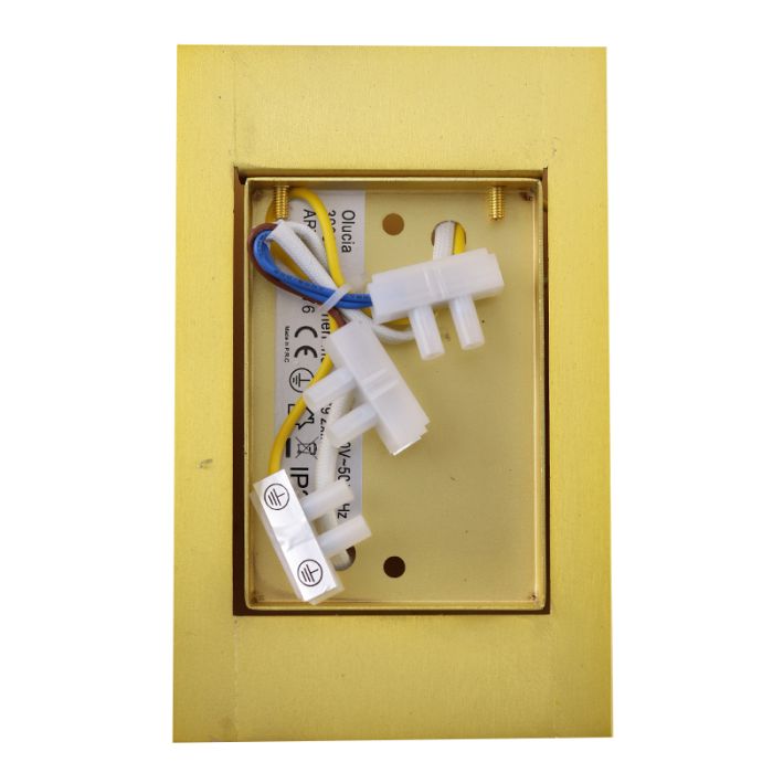 Modern vägglampa mässing, Perry